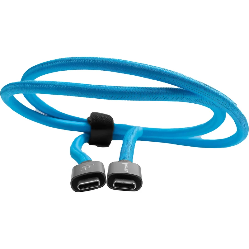 Kondor Blue THUNDERBOLT 4 USB 4.0 TYPE C CABLE BLAZING 40G SPEEDS 5A 100W STRAIGHT 3 FT
