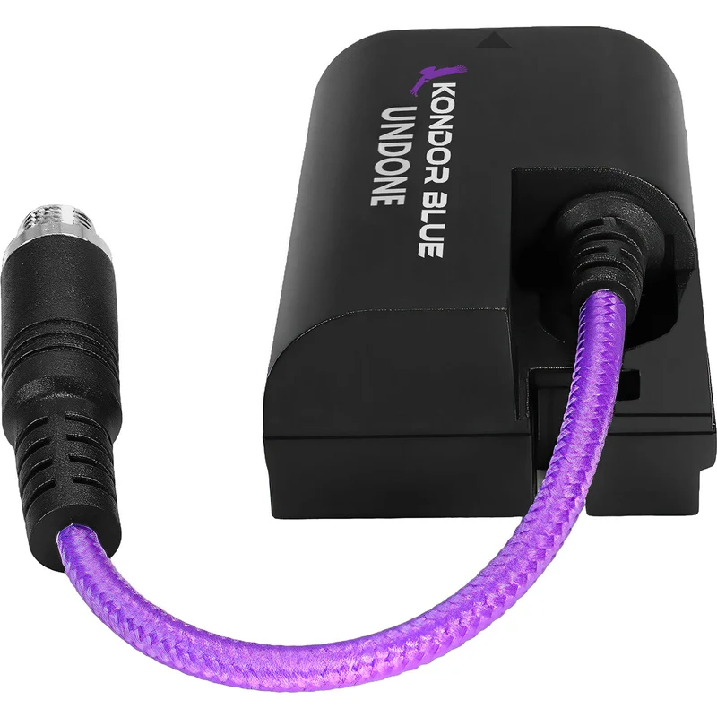 Kondor Blue GERALD UNDONE 4" Female Locking DC Barrel 2.1 to BLK22 Dummy Battery