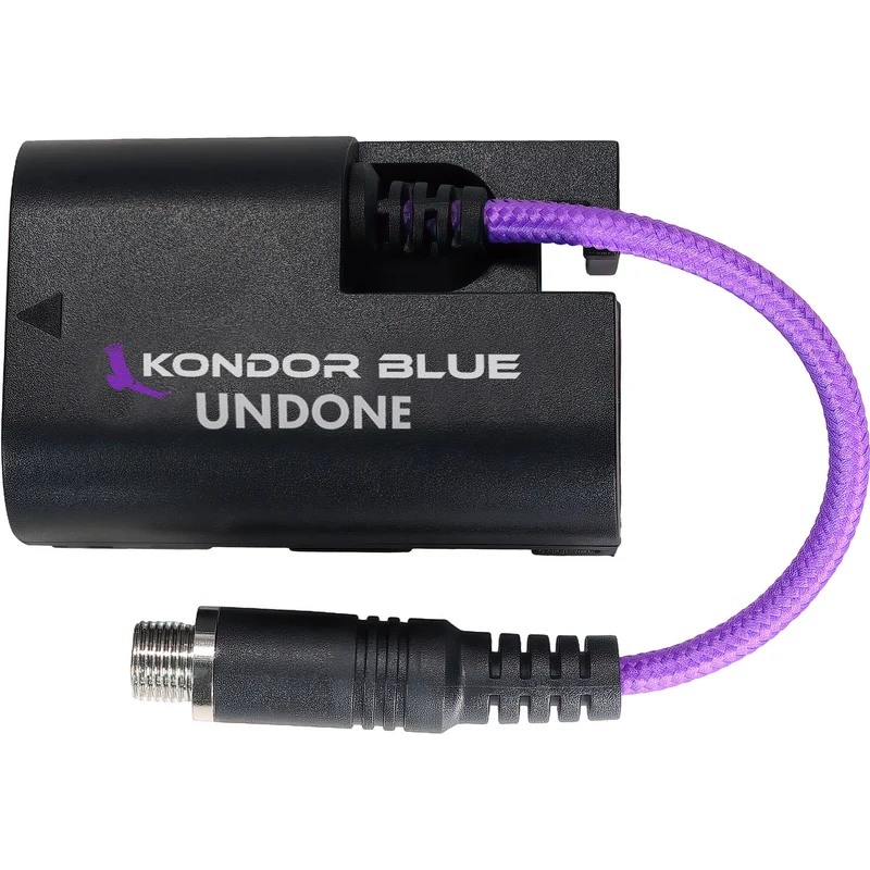 Kondor Blue GERALD UNDONE 4" Female Locking DC Barrel 2.1 to BLK22 Dummy Battery