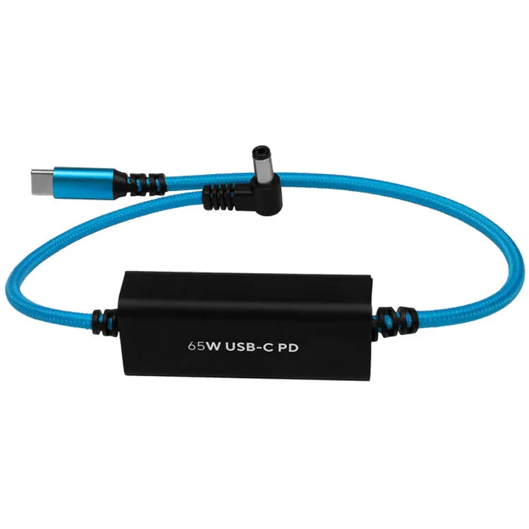 Kondor Blue 16" DC to USB C Power Delivery Cable for Mirrorless cameras (Kondor Blue)
