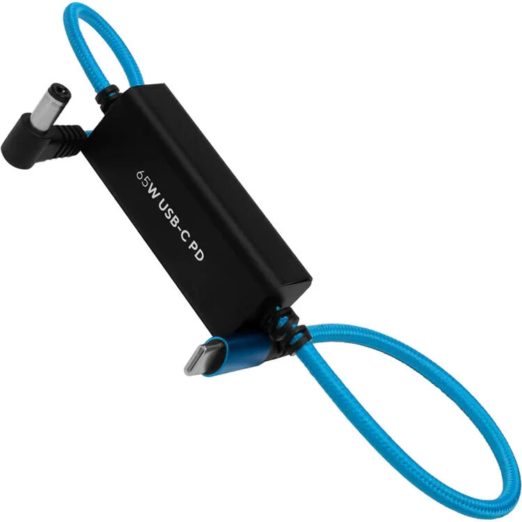 Kondor Blue 16" DC to USB C Power Delivery Cable for Mirrorless cameras (Kondor Blue)