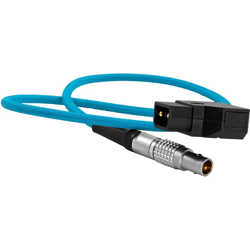Kondor Blue D-TAP to LEMO 2 Pin 0B Male Power Cable fir ZCam, Small HD, Teradek (Straight) (Kondor Blue)