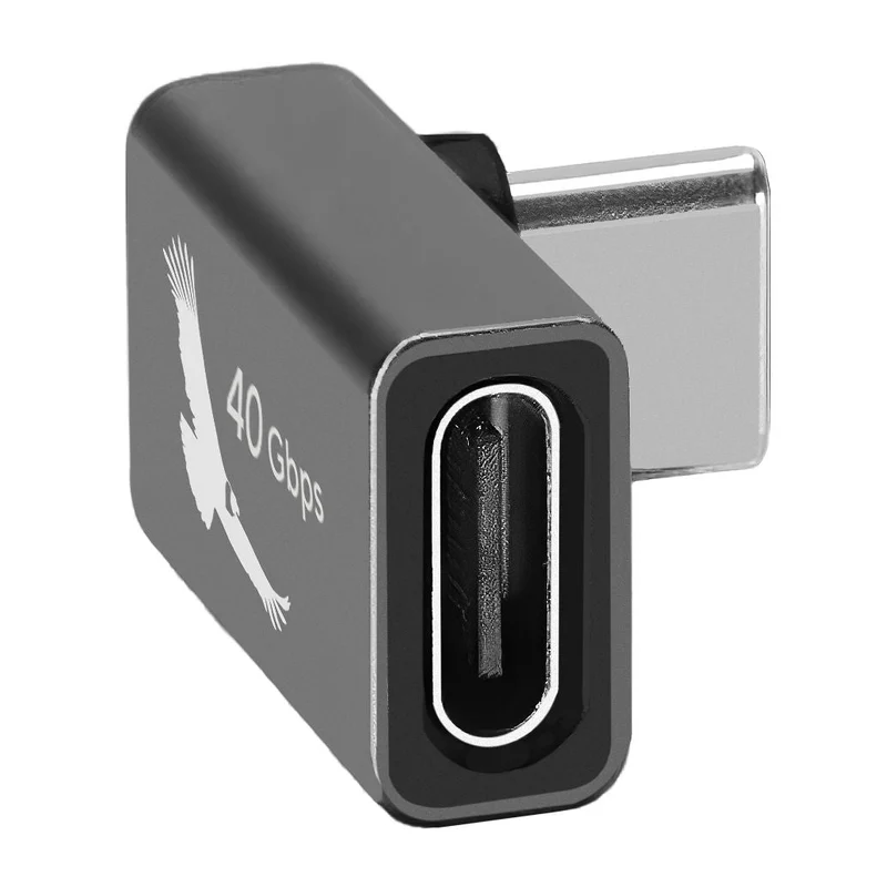Kondor Blue USB-C 40Gbps Elbow Adapter for Power & Data