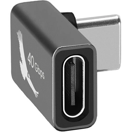 Kondor Blue USB-C 40Gbps Elbow Adapter for Power & Data