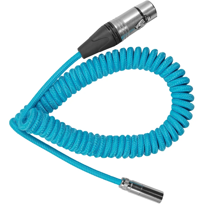 Kondor Blue Coiled Mini XLR to XLR for C70 & BMPCC4K/6K Pro (12"- 24”)