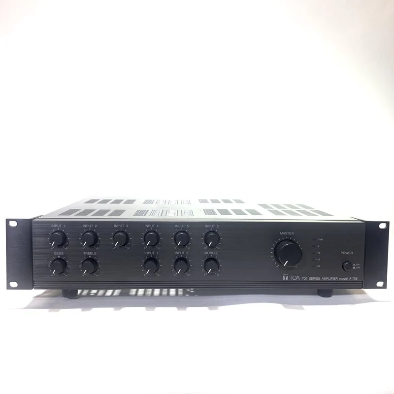Toa Electronics A-706 Integrated 9-Channel 60W Mixer/Amplifier #2063 - USED