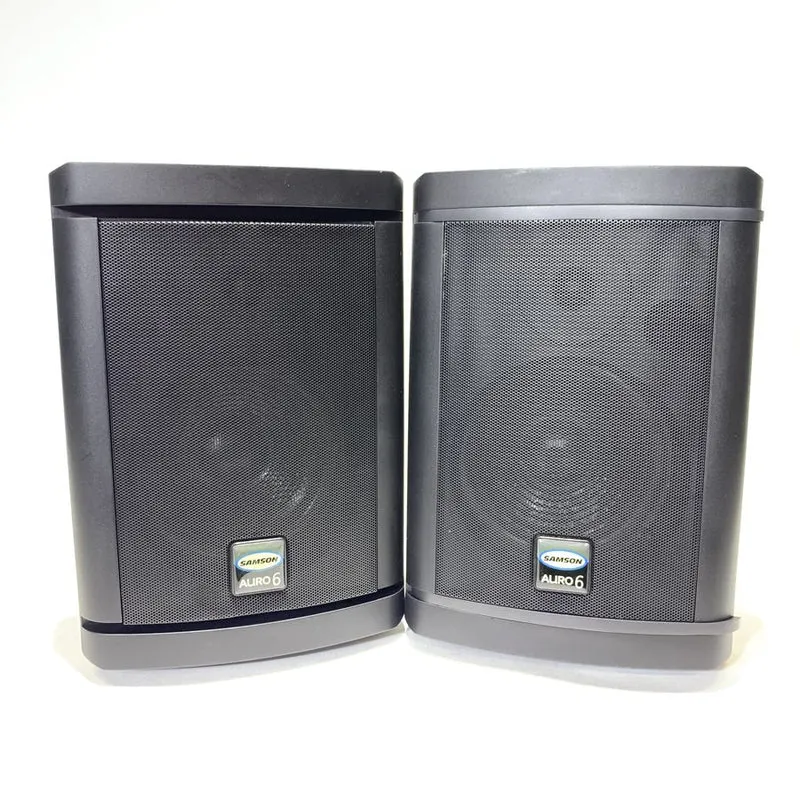 Samson Auro 6 Multipurpose 6' Passive PA Cabinet 180W (Pair) #2098 - USED