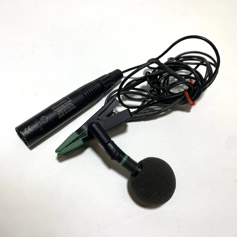 AKG C418 Clip-On Condenser Drum Microphone w/ MicroMic II Phantom Power Module #2016- USED