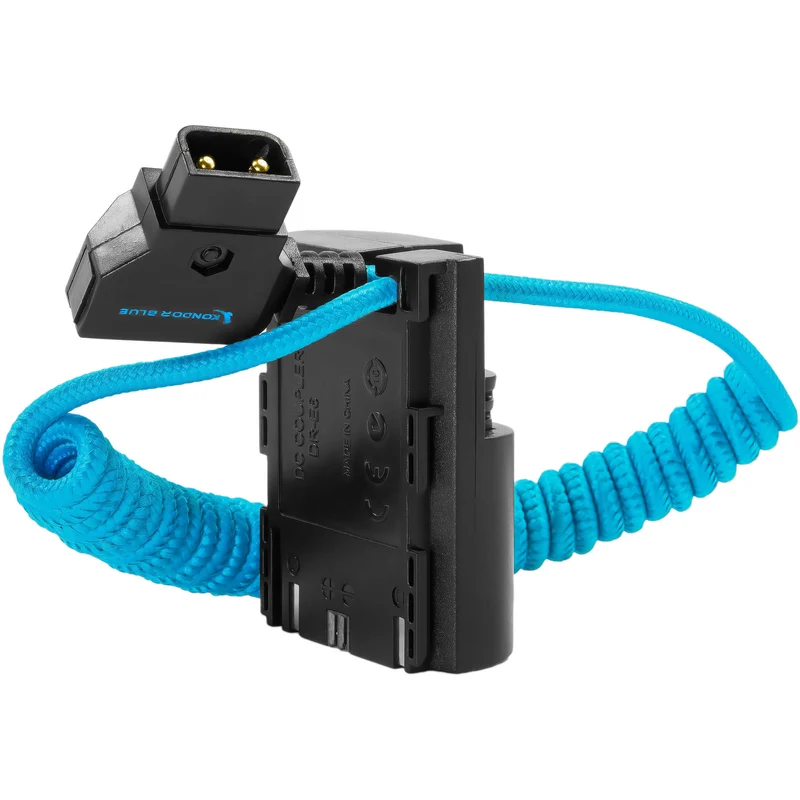 Kondor Blue D-Tap to Canon LPE6 NH Dummy Battery Cable (Kondor Blue)