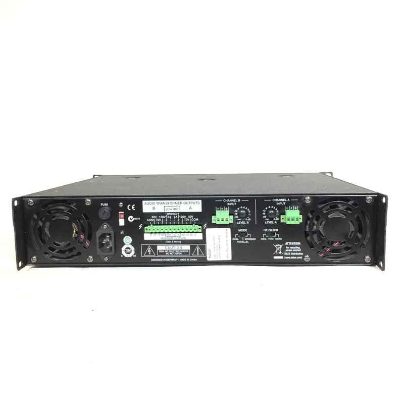 Electro-Voice PA2250T Rackmount 2-Channel 250W Power Amplifier (50V/70V/100V) #2588 - USED