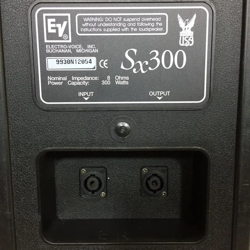 Electro-Voice SX300 Two-Way Passive Speaker 1200W, 12" (Pair) #2540 - USED