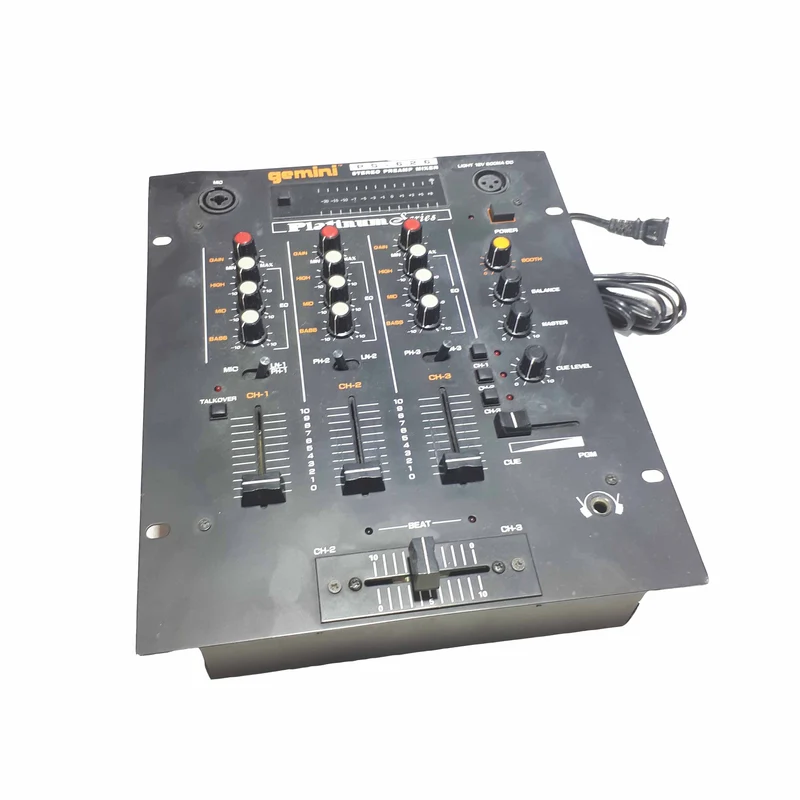 Gemini PS-626USB Pro 3-Channel Stereo Mixer w/ USB #2506 - USED
