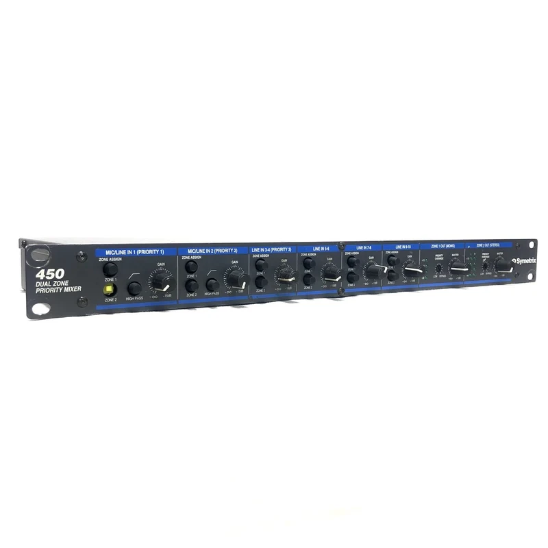 Symetrix 450 Dual Zone Priority Mixer #2489 - USED