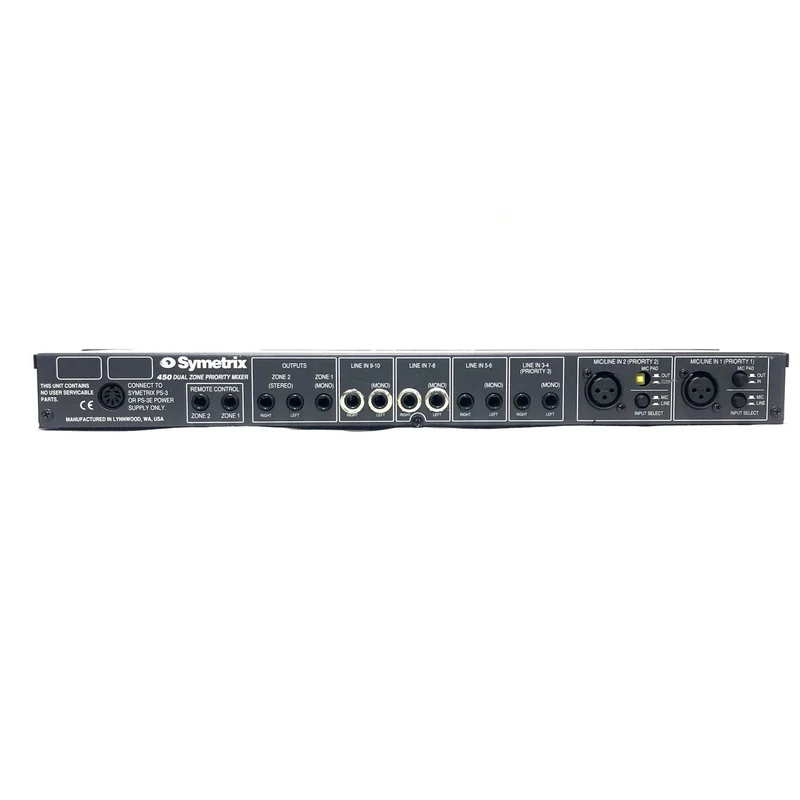 Symetrix 450 Dual Zone Priority Mixer #2489 - USED
