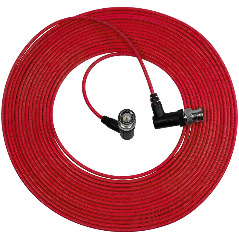 Kondor Blue Ultra Thin 6G SDI Video Cable Right Angle BNC (25ft) (Cardinal Red)