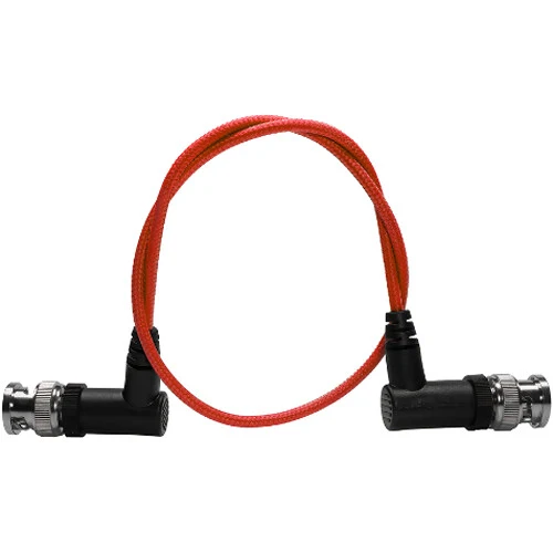 Kondor Blue Ultra Thin 3G SDI Video Cable Right Angle BNC (16") (Cardinal Red)