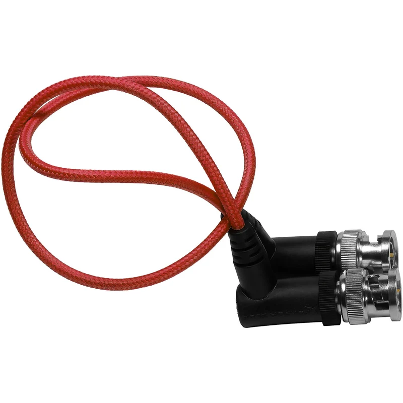 Kondor Blue Ultra Thin 3G SDI Video Cable Right Angle BNC (16") (Cardinal Red)