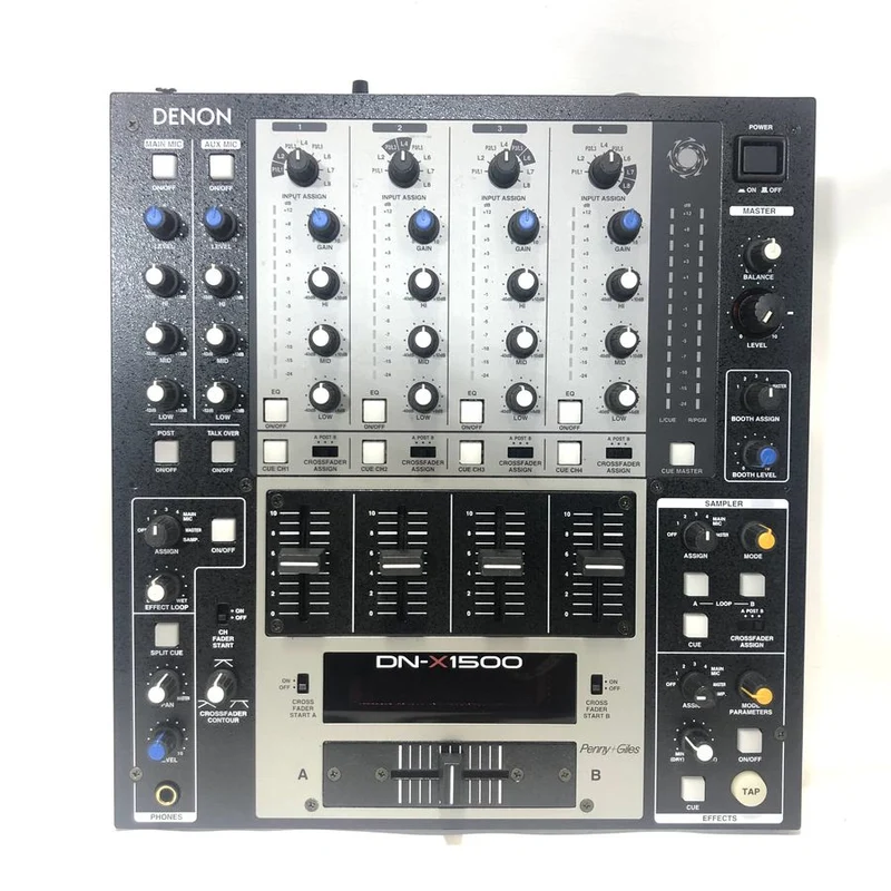 Denon DJ DN-X1500 Professional 4-Channel DJ Mixer w/ Sampling and Digital Effects #2250 - USED