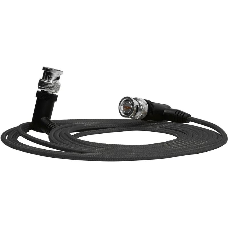 Kondor Blue Ultra Thin 6G SDI Video Cable Right Angle BNC (10ft) (Raven Black)