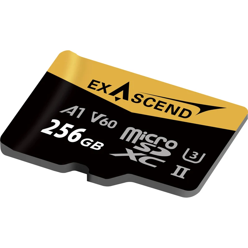 Exascend 256GB Catalyst UHS-II V60 microSDXC Memory Card with SD Adapter