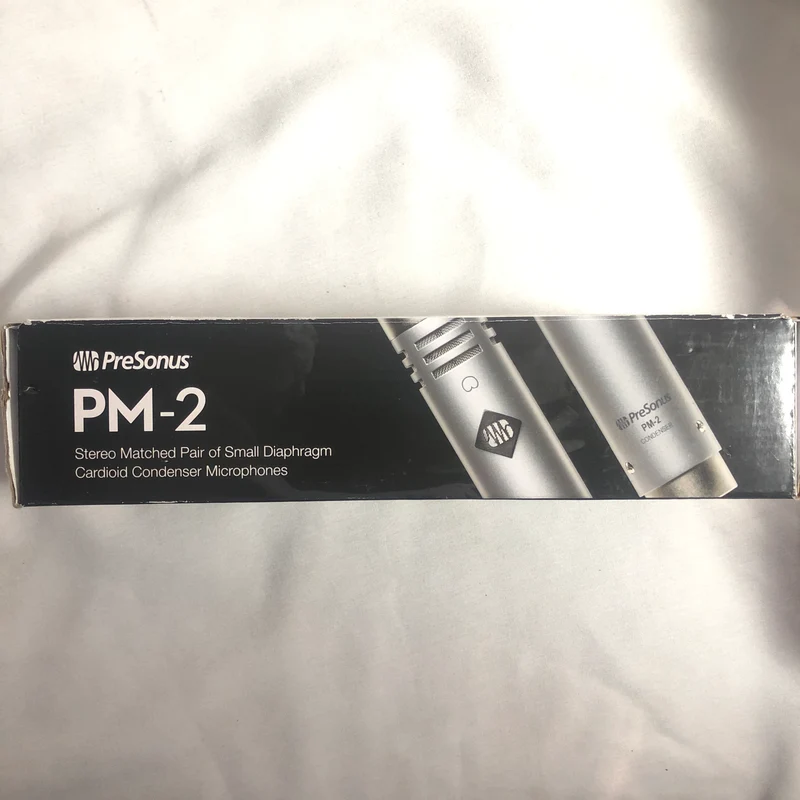 PreSonus PM-2 Stereo Pair of Small-Diaphragm Cardioid Condenser Microphones