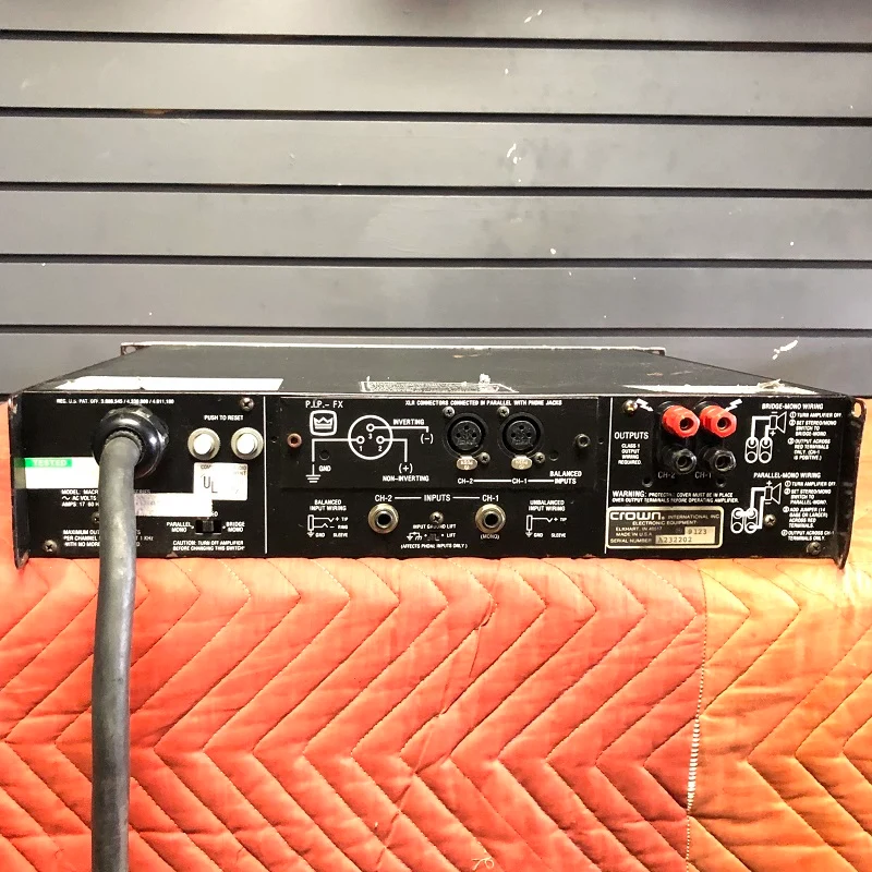 Crown Audio Macro-Tech 2400 Two-Channel Power Amplifier 1650W @ 8 Ohms - USED