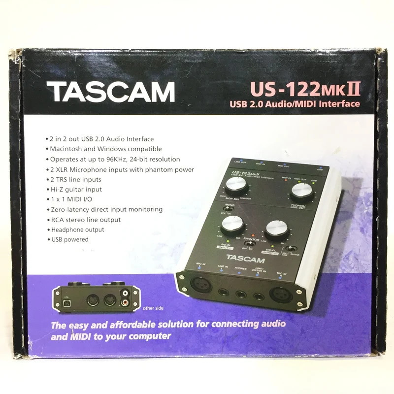 Tascam US122MKII USB Audio/Midi Interface #2625 - USED