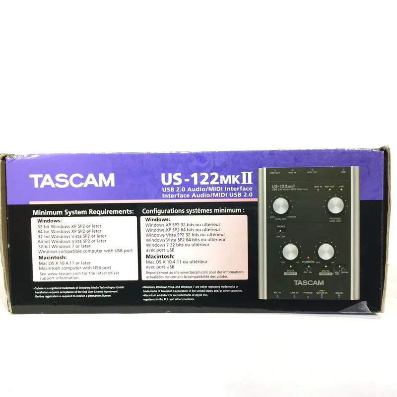 Tascam US122MKII USB Audio/Midi Interface #2625 - USED
