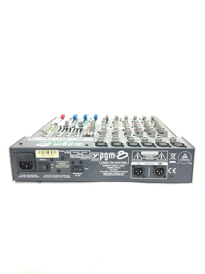 Yorkville Sound PGM8 Compact 8-Channel Live Sound Mixer with Built-In Digital Effects #2639 - USED