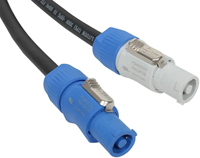 NEUTRIK 2ft. 14/3 PowerCON Extension/Link Cable – NAC3FCA to NAC3FCB