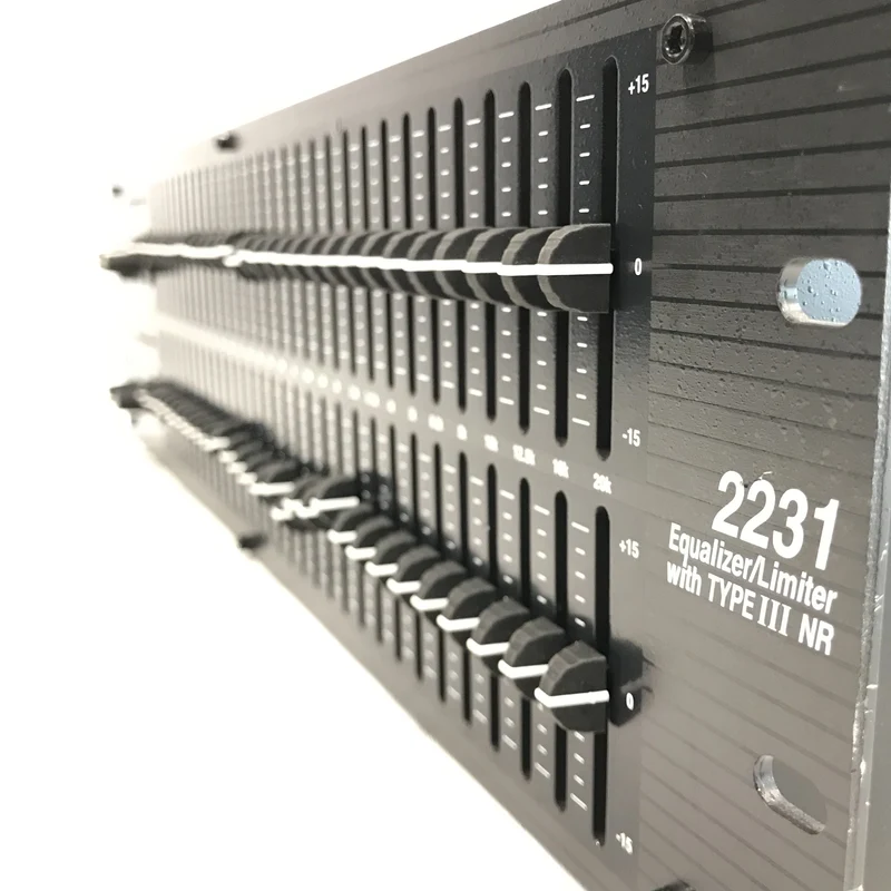 DBX 2231 - Dual Channel 31-Band Graphic Equalizer/Limiter with Type III Noise Reduction - DEMO
