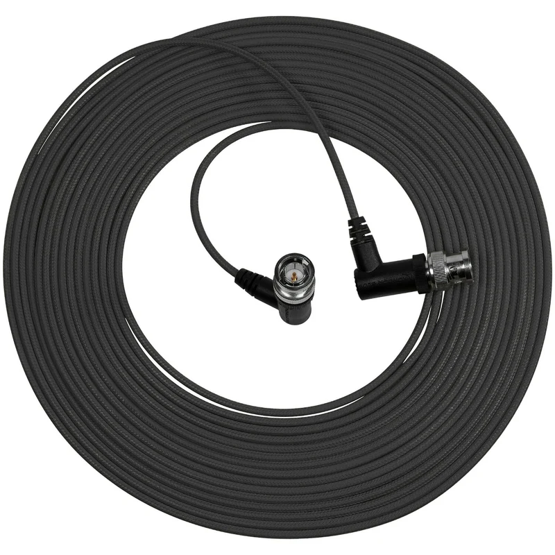 Kondor Blue Ultra Thin 6G SDI Video Cable Right Angle BNC (25ft) (Raven Black)