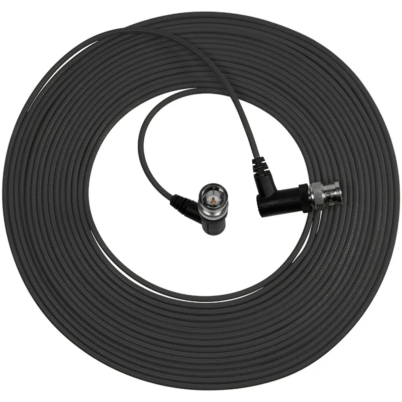 Kondor Blue Ultra Thin 6G SDI Video Cable Right Angle BNC (25ft) (Raven Black)