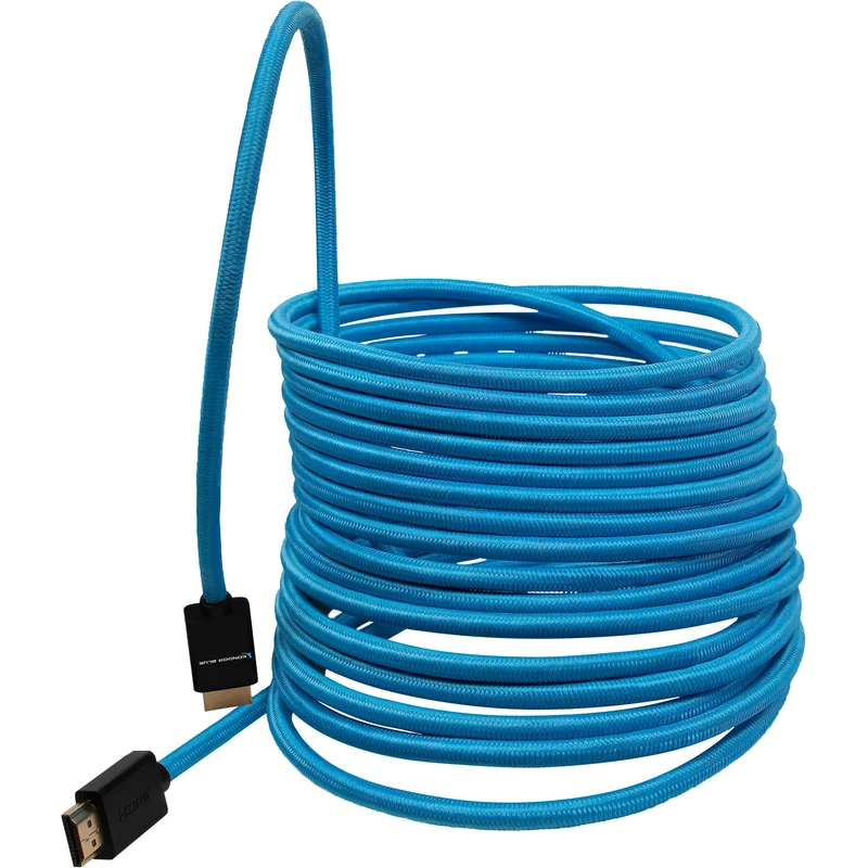 Kondor Blue 25FT HDMI 4K 30HZ Braided Blue Cable (25ft)