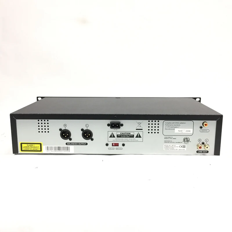 Numark MP102 Rack Mountable Single CD Player with CD and MP3 CD Support #2641 - USED