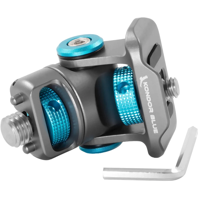 Kondor Blue Swivel Tilt Monitor Mount with Arri Pin (Pan/Tilt) (Space Gray)