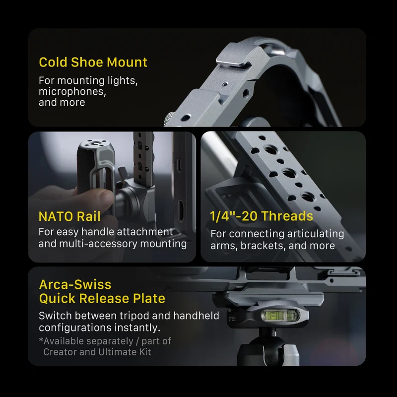 Tilta NATO to ARCA Adapter - Space Gray