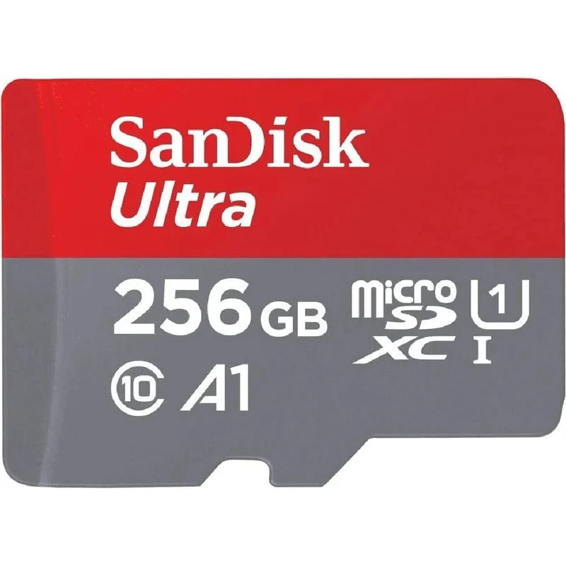 SanDisk 256GB Ultra microSDXC UHS-I U1 A1 Memory Card with Adapter