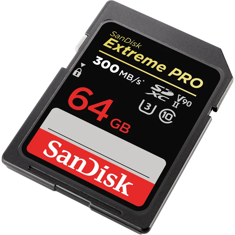SanDisk 64GB Extreme PRO UHS-II SDXC V90 Memory Card